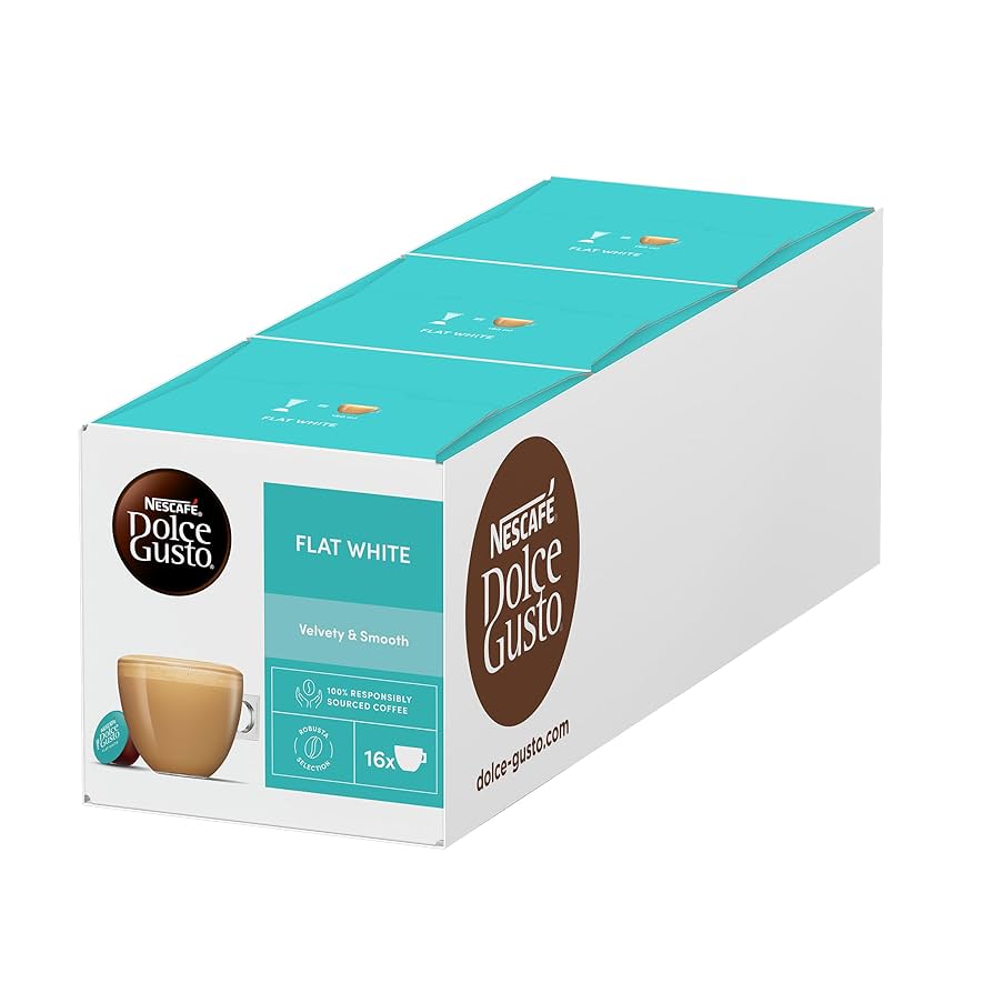 Amazon.com: NESCAFÉ DOLCE GUSTO Flat White Coffee Pods, 16